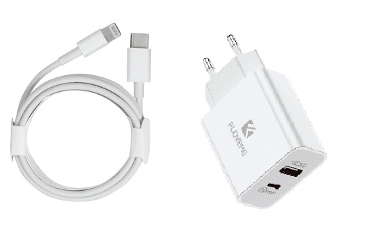 1-2-2.png 1m USB typ C till ligthing-laddningskabel +20W laddare - Bild 1