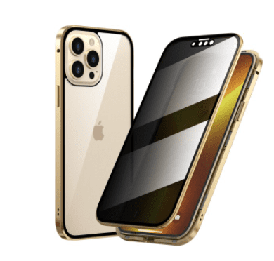 Sekretessskydd  metallfodrall till iPhone 11pro guld - Bild 1
