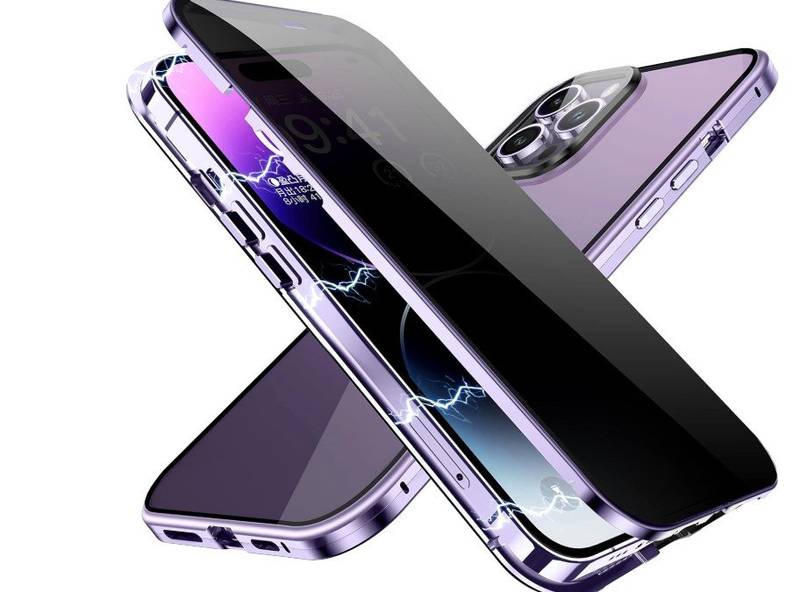 sekretess doubelfodral för Iphone 13 lila - Bild 1