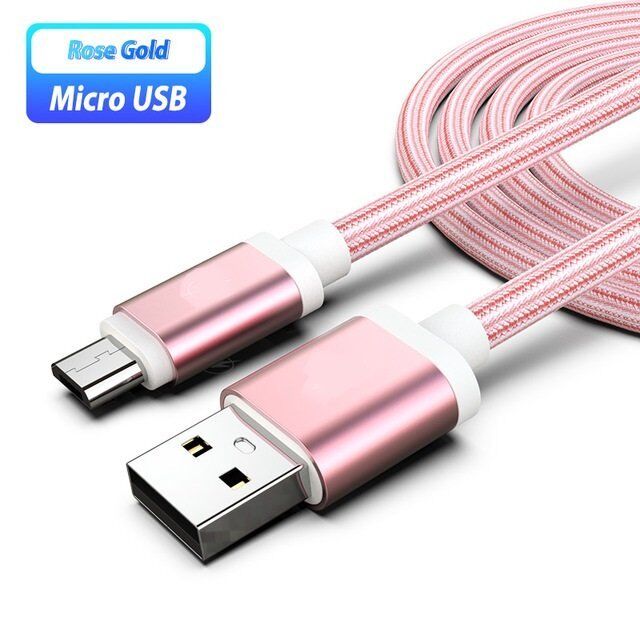 2 st 3m rosa micro-usb - Bild 1