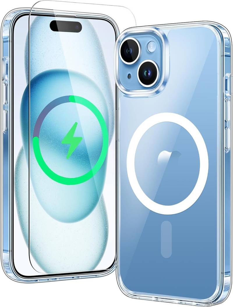 magsafe med skärmsydd för iphone 14 Transparent - Bild 1