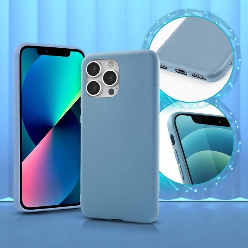 Matt TPU-fodral för iPhone 11 gråblå - Bild 1