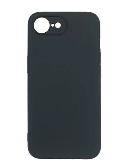 Svart silikon fodral för Iphone 16e - Bild 1