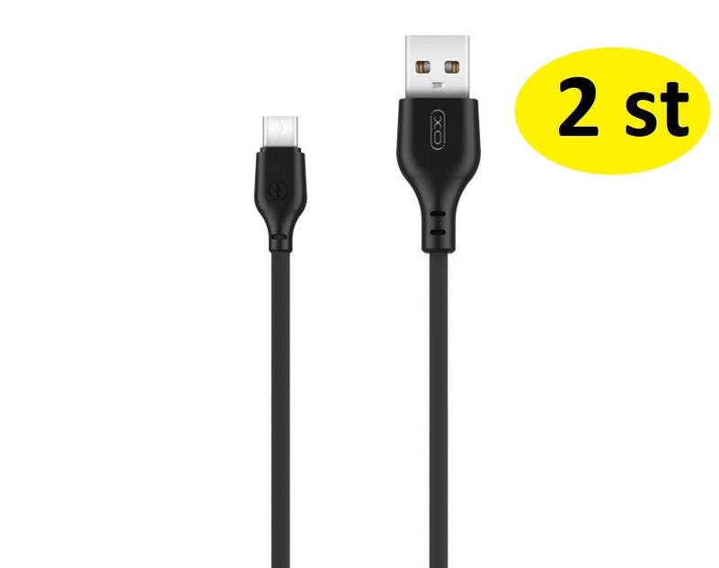 2 st 2 m snabbladdare  Usb-C  svart - Bild 1