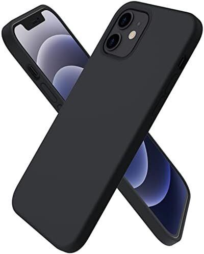 31HeM3T7-jL._AC_.jpg Lyxigt flytande silikonskal för iPhone 14 pro max svart - Bild 1