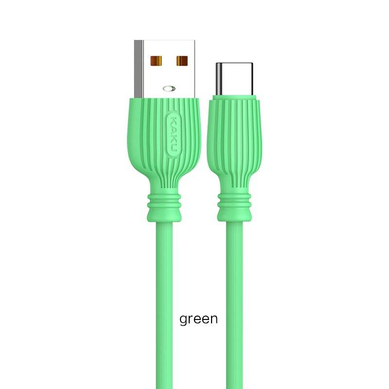 2 st super kvalitet 1m usb-c laddarekabel grön - Bild 1