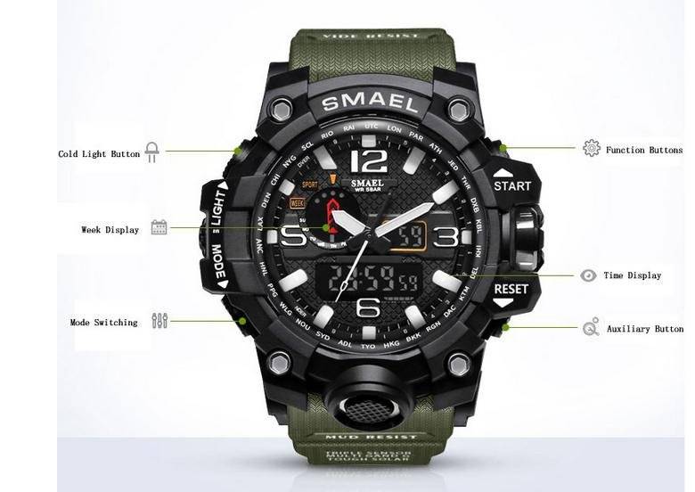 sport militär klocka - Bild 1