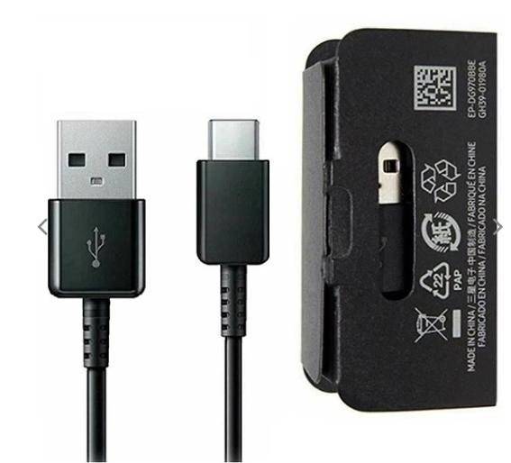 Två (2) st original  Samsung USB-C datladdningskablar - Bild 1