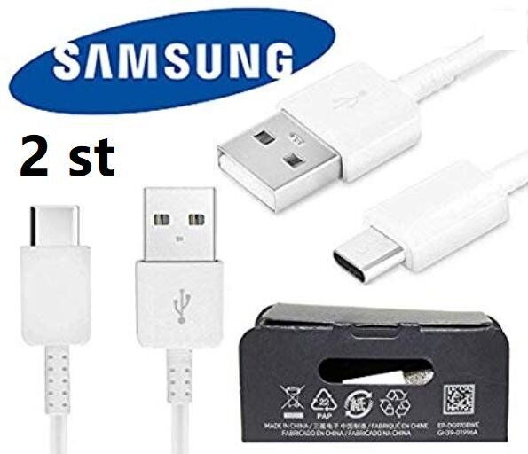 Två (2) st original  Samsung USB-C datladdningskablar - Bild 1