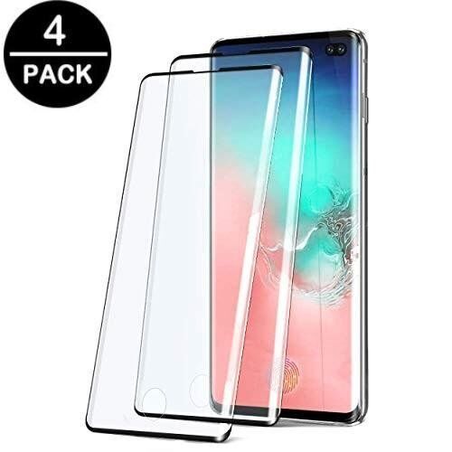 4 st hög kvalitet heltäckande  härdat glas för Samsung s10 plus - Bild 1