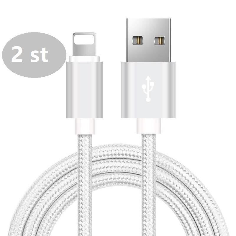 2 st 1 m USB-C silver kabel - Bild 1