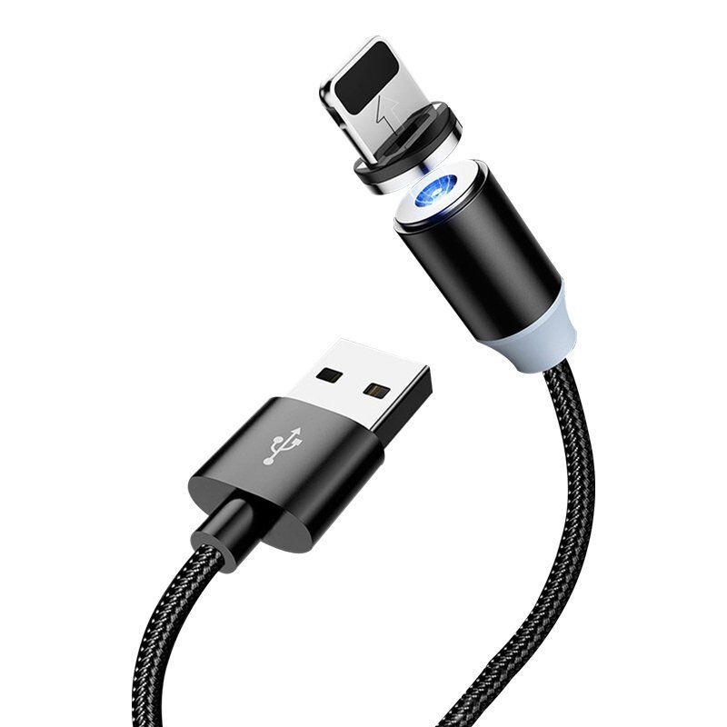 usb-c magnet laddare svart - Bild 1