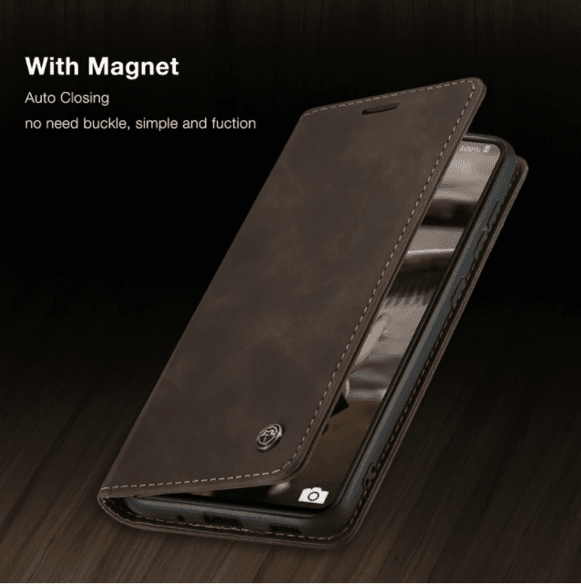 Läderfödral caseme 0013 för  iphone 13 pro max mörkbrun - Bild 1