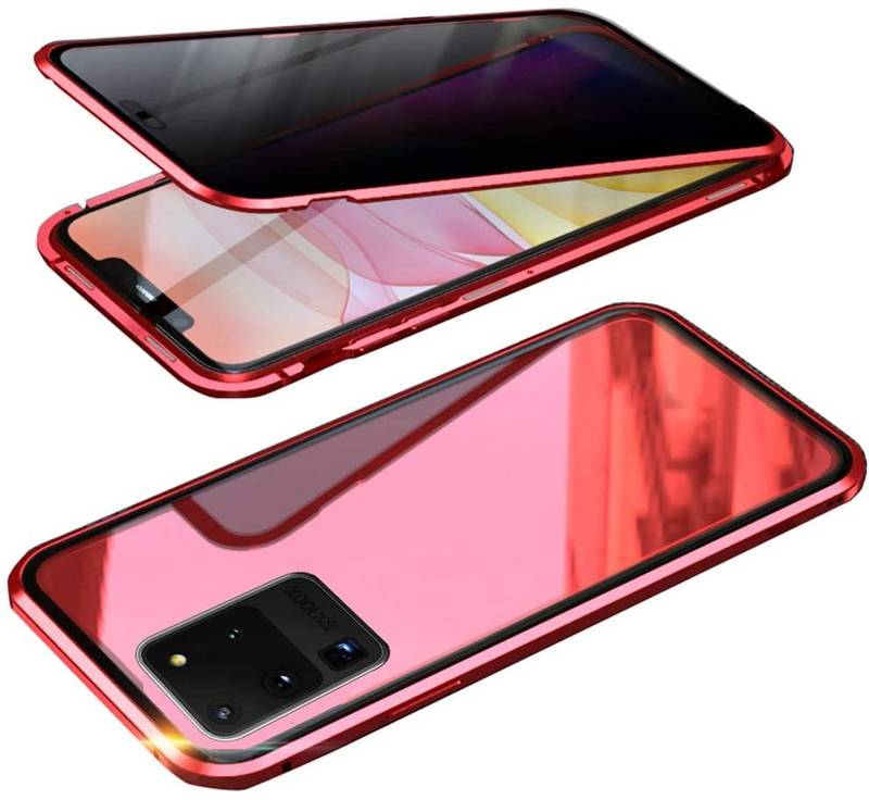 Sekretess magnetfodral för Samsung Galaxy S20 Ultra röd - Bild 1