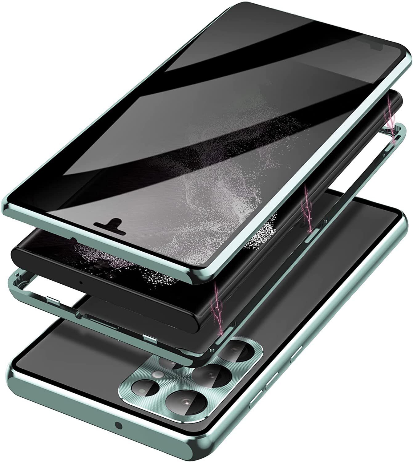 713OAWTVV3L._AC_SL1500_-1.jpg sekretess doubelfodral för Samsung S23 ultra grön - Bild 1