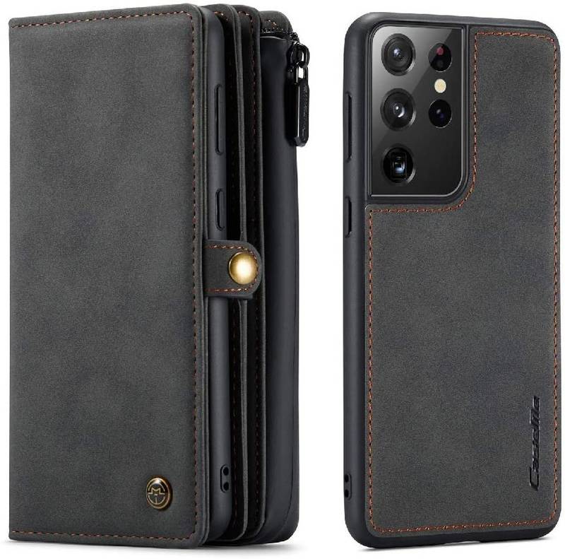 CaseMe 018 för Samsung Galaxy S21 Ultra Plånboksfodral|svart - Bild 1