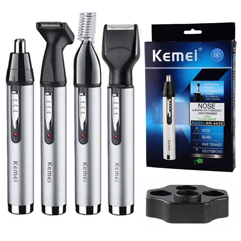 S1a10e0bbea9042c38e1e53c59478d38bh.webp 4in1 Rechargeable Nose Ear Hair Trimmer For Men - Bild 1