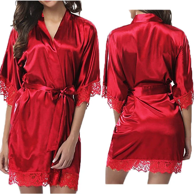 Robe Ice Silk red L - Bild 1