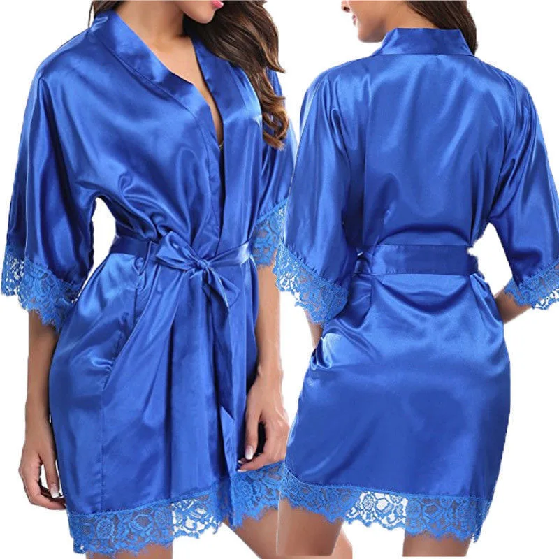 Robe Silk blue XXL - Bild 1