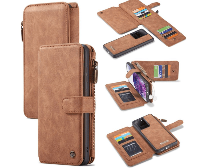 Läderfödral caseme 0018 för  iphone 12/12 pro brun - Bild 1