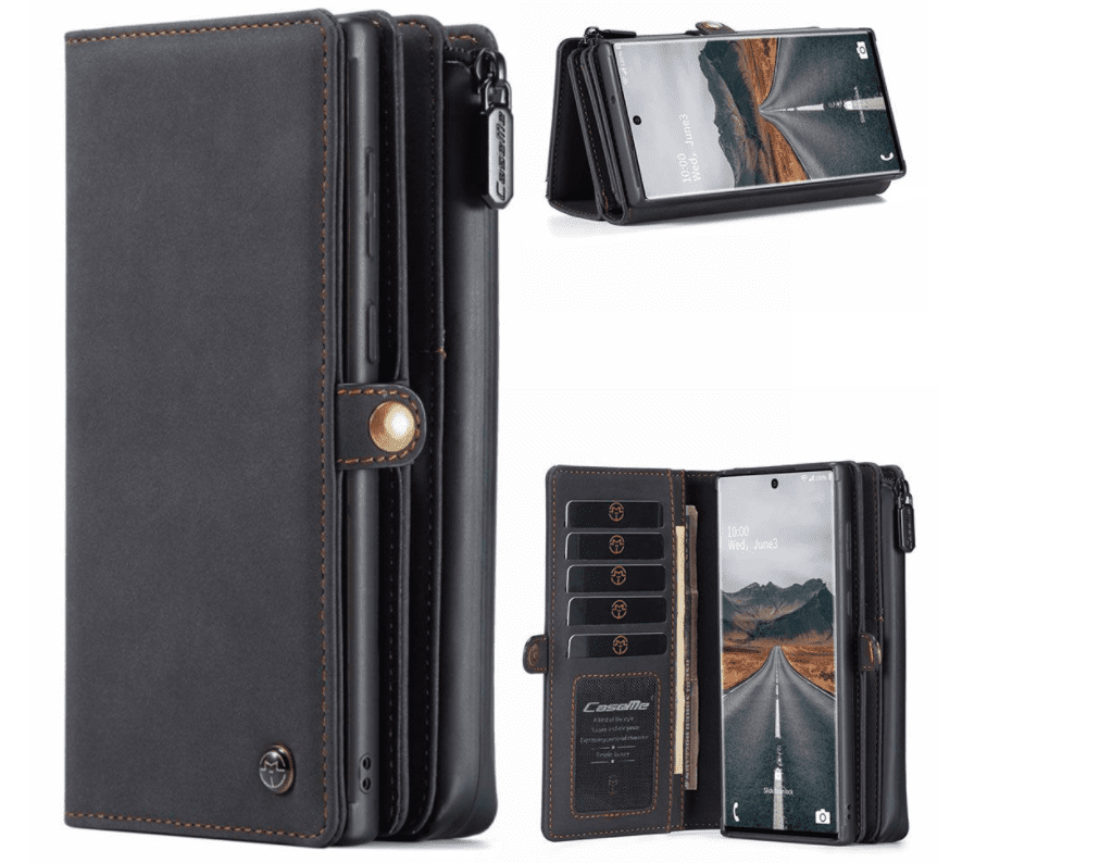 Läderfödral caseme 0018 för  iphone 12/12 pro svart - Bild 1