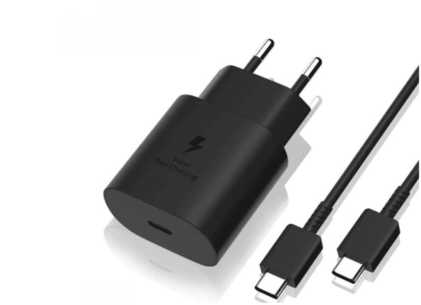 25 W SAMSUNG SNABB USB-C med kabel vit - Bild 1