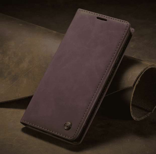 Läderfödral caseme 0013 för  iphone 12 pro vinröd - Bild 1