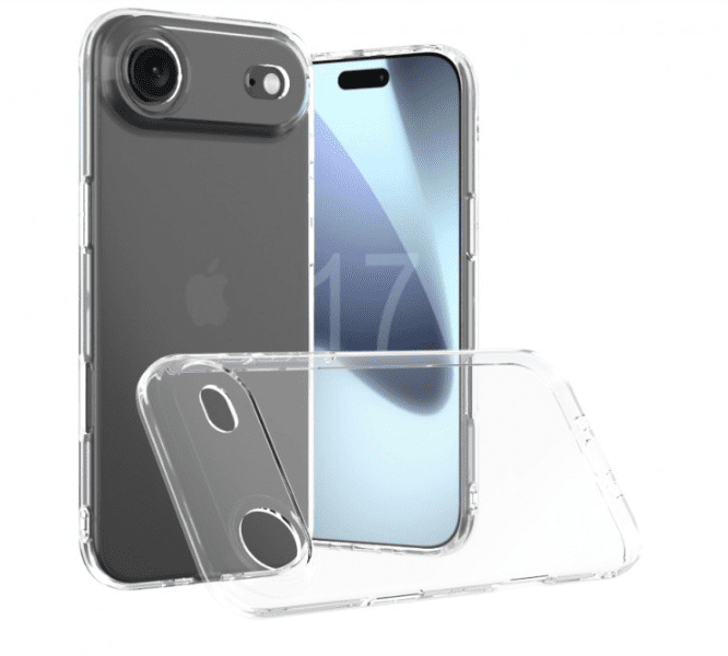 1 Slimmat Silikonfodral 1 mm – Transparent – iPhone 17 air - Bild 1
