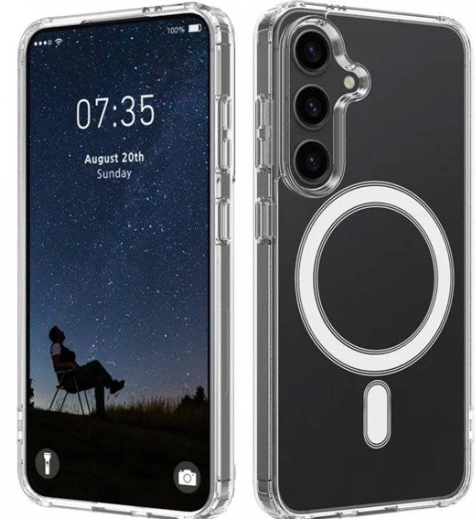 MagSafe Mobilskal för Galaxy S25 Transparent - Bild 1