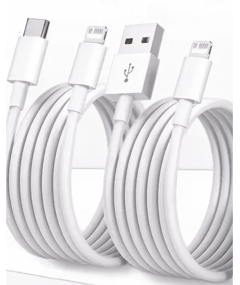 2 st 2 m iphone (usbA-ligthing,usbc-ligthing) - Bild 1